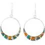 Turquoise Earrings in 925 Sterling Silver & Genuine Turquoise (Choose Color) Turquoise Earrings in 925 Sterling Silver & Genuine Turquoise (Choose Color)