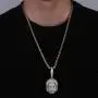 Moca Jewelry Hip Hop Iced Out Bling Chucky Necklace 18K Gold Plated Chain Necklace for Men Women Moca Jewelry Hip Hop Iced Out Bling Chucky Necklace 18K Gold Plated Chain Necklace for Men Women