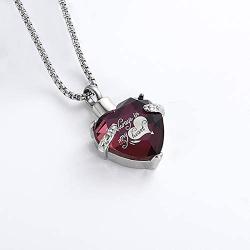Roselove Jewelry Urn Necklaces for Ashes for Women Cremation Necklace Heart Keepsake Gift