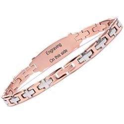 Fashion Lady Stainless Steel Medical Alert id Bracelets with Free Engraving