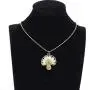 Retro Vintage Dry Flower Transparent Resin Dry Flower Pendant Statement Cocktail Party Necklace Retro Vintage Dry Flower Transparent Resin Dry Flower Pendant Statement Cocktail Party Necklace