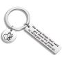 AKTAP Dumbo Inspired Keychain The Every Things That Held You Down are Going to Carry You Up Up and Up Flying Elephant Pendant Keychain Inspirational Graduation Gift