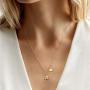 Hidepoo Horse Gifts for Girls, 14K Gold Plated Heart Initial Pendant Horse Necklace for Girls Personalized Dainty Horse Jewelry Horse Necklace Horse Gifts for Girls