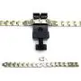 COOLSTEELANDBEYOND Health Function Leaf Link Magnetic Bracelet for Ladies Steel with Magnets Free Link Removal Tool