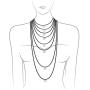 NYC Sterling Womens Magnificent 3mm Round Cubic Zirconia Tennis Necklace
