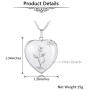 Top Plaza Natural Healing Crystals Heart Pendant Necklaces Reiki Quartz Gemstone Jewelry for Womens Girls