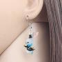 WEVENI Acrylic Easter Bunny Rabbit Earrings Hare Dangle Drop Pet Jewelry For Women Girls Charm Gift