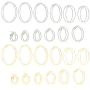Hoop Earrings Set for Women (Gold, Silver, 24 Pairs)