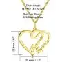 AIJIAO Custom Name Heart Necklace Personalized Pendant for Women Girls Love Jewelry Gift