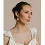 SWEETV Cubic Zirconia Chandelier Bridal Wedding Earrings for Brides, Women, Rhinestone Dangle Drop Earrings Bridal Wedding Jewelry Vintage Style