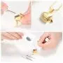 constantlife Cremation Jewelry for Ashes Crystal Edge Heart Stainless Steel Pendant Urn Necklace Funeral Keepsake