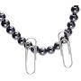 Jovivi Black Magnetic Hematite 7 Chakra Healing Balancing Therapy Energy Crystal Stretch Beads Bracelet & Tree of Life Necklace Pendant