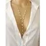 CrazyPiercing Y-Shape Necklace, Long Pearl Teardrop Pendant Necklace Chain for Women Girls, 24Inch CrazyPiercing Y-Shape Necklace, Long Pearl Teardrop Pendant Necklace Chain for Women Girls, 24Inch