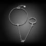 IVYRISE Elegant Sparkle 925 Sterling Silver Slave Chain Link Finger Ring Bracelets Fine Jewelry Birthday Gifts for Women Girls Bracelet