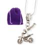 MotoCross Superman Necklace | Jump Pose Snake Chain Necklace