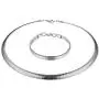 Cupimatch Stainless Steel Omega Chain 8mm 18 inch Necklace 7.3 inch Bracelet Jewelry Set for Women Girl Cupimatch Stainless Steel Omega Chain 8mm 18 inch Necklace 7.3 inch Bracelet Jewelry Set for Women Girl