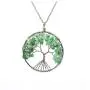 Luvalti Tree of Life - Gemstone Chakra Jewelry Green Silver Chain Necklace Luvalti Tree of Life - Gemstone Chakra Jewelry Green Silver Chain Necklace