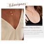 Fdesigner Fashion Layered Long Necklace Coin Pendant Necklaces Chain Charm Necklace Jewelry for Women and Girls