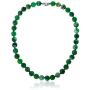 Gem Stone King 18 Inch 10mm Green Agate Necklace Bracelet Gift Set