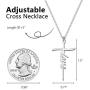 JSJOY Cross Necklace for Women Religious Gifts Cross Necklace Chain Faith Cross Pendant Necklace for Teen Girls