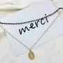 Avanlin Vintage Layered Necklaces Gold Virgin Mary Pendant Necklace Black Crystal Beaded Satellite Chain Choker Jewelry for Women and Girls Avanlin Vintage Layered Necklaces Gold Virgin Mary Pendant Necklace Black Crystal Beaded Satellite Chain Choker Jewelry for Women and Girls