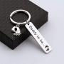 SEIRAA Pregnancy Gift New Dad Jewelry Daddy to Be Keychain Gift for New Mommy Dad Parents to be Gift