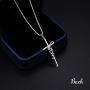 LINLIN FINE JEWELRY Cross Necklace 925 Sterling Silver Infinity Love of God Heart Cross Pendant Necklace Christian Gift for Women Girls