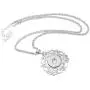 Souarts Silver Tone Color Floral Pendant Necklace Bracelet Fit 5.5mm DIY Snap Button, Snap Charms Snap Jewelry Necklace(Necklace) Souarts Silver Tone Color Floral Pendant Necklace Bracelet Fit 5.5mm DIY Snap Button, Snap Charms Snap Jewelry Necklace(Necklace)