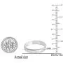 Dazzlingrock Collection Milgrain Domed Plain Traditional Fit Unisex Wedding Band, 10k White Gold Dazzlingrock Collection Milgrain Domed Plain Traditional Fit Unisex Wedding Band, 10k White Gold