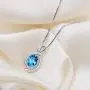 BOOSCA Birthday Gifts for Women Fine Jewelry Pendant Necklace 18''+2'' Sterling Silver Natural Gemstone BOOSCA Birthday Gifts for Women Fine Jewelry Pendant Necklace 18''+2'' Sterling Silver Natural Gemstone