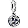 Pandora Jewelry Moon and Night Sky Cubic Zirconia Dangle Charm in Sterling Silver Pandora Jewelry Moon and Night Sky Cubic Zirconia Dangle Charm in Sterling Silver