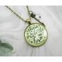 Gutsy Goodness Though She Be But Little Necklace Shakespeare Fierce Quote Arrow Jewelry 24''