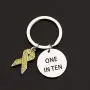CENWA Endo Awareness Jewelry One in Ten Keychain 1 in 10 Endometriosis Gift for Infertility Mom CENWA Endo Awareness Jewelry One in Ten Keychain 1 in 10 Endometriosis Gift for Infertility Mom