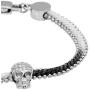 True N Raven Skull Bracelet Steel Skull Cotton Cord Bracelet True N Raven Skull Bracelet Steel Skull Cotton Cord Bracelet