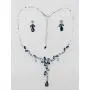 Faship Gorgeous Rhinestone Crystal Floral Necklace Earrings Set Faship Gorgeous Rhinestone Crystal Floral Necklace Earrings Set
