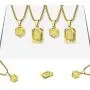 Sodio 24K Gold Initial Necklaces for Men 2 pcs Set - Gold Coin Necklace with Initial from A to Z- Men and Women Pendant Initial Necklaces Jewelry