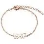 FAADBUK Birth Years Anklet Initial Year Number Rose Gold Pendant Anklets 1980-2020 Initial Year Number Anklet Old English Arabic Number Stainless Steel Friendship Ankle Bracelet