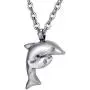 FCZDQ Double Dolphin Starfish Cremation Jewelry Urn Ashes Necklace Memorial Keepsake
