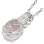 Shop LC Delivering Joy 925 Sterling Silver Rose Quartz Chain Pendant Necklace Fashion Jewelry for Women 18''