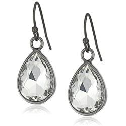 1928 Jewelry Crystal Teardrop Earrings