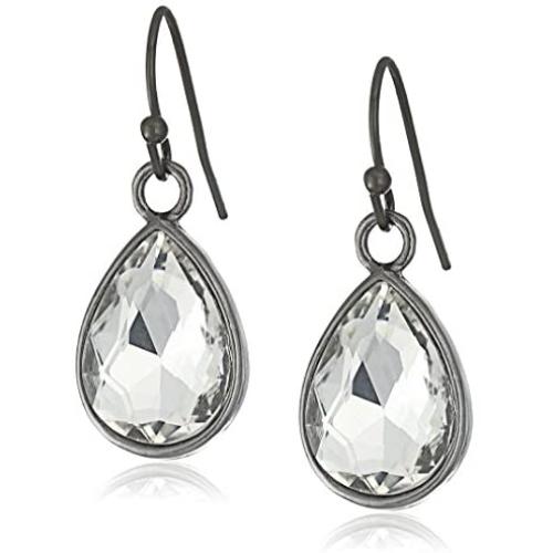 1928 Jewelry Crystal Teardrop Earrings