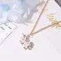 YienDoo Bohemia Necklace Trendy Simple Fashion Unicorn Pendant Gold Chain Boho Jewelry For Woman and Girls