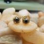Dazzlingrock Collection 10K 5 MM Each Gemstone Ladies Halo Stud Earrings, Yellow Gold