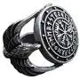 SanLan Vegvisir Ring Triskele Ring Norse Viking Ring Magic Compass Viking Jewel Iceland Runic Compass Futhark Runes Stave Nordic Jewelry SanLan Vegvisir Ring Triskele Ring Norse Viking Ring Magic Compass Viking Jewel Iceland Runic Compass Futhark Runes Stave Nordic Jewelry