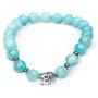 Jewelry Yoga Healing Buddha Charm Bracelet Tiffany Blue Beaded Good Energy Zen Meditation Bracelets
