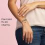 Pandora Jewelry Iconic Moments Snake Chain Charm Sterling Silver Bracelet, 6.3''