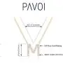 PAVOI 14K Yellow Gold Plated Cubic Zirconia Initial Necklace | Letter Necklaces for Women PAVOI 14K Yellow Gold Plated Cubic Zirconia Initial Necklace | Letter Necklaces for Women