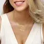 U7 Personalized Name Necklace Stainless Steel 18K Gold Plated Women Girls Gift Name Plate Jewelry Custom Any Names Choker Pendant 18 Inch