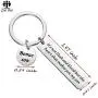 Zuo Bao Bonus Son Keychain Son in Law Stepson Gift Its Not Flesh and Blood But The Heart That Makes You My Son Adoption Gift