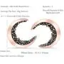 ONDAISY 20G Black Cz Boho Gypsy Planet Half Sun Crescent Sailor Luna Moon Ear Studs Piercing Earrings ONDAISY 20G Black Cz Boho Gypsy Planet Half Sun Crescent Sailor Luna Moon Ear Studs Piercing Earrings